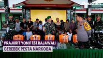 Prajurit Yonif 123 Rajawali Gerebek Pesta Narkoba, 28 Orang Diamankan