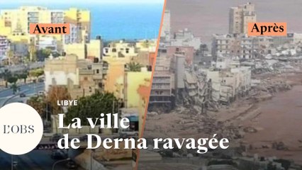 Скачать видео: En Libye, la tempête Daniel dévaste la ville de Derna