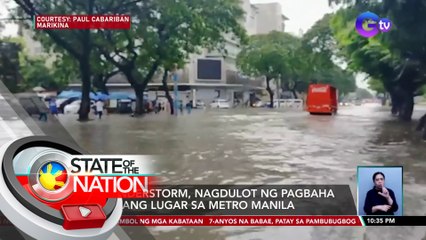 Thunderstorm, nagdulot ng pagbaha sa ilang lugar sa Metro Manila | SONA