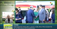 Presidente de Venezuela arriba a Beijing