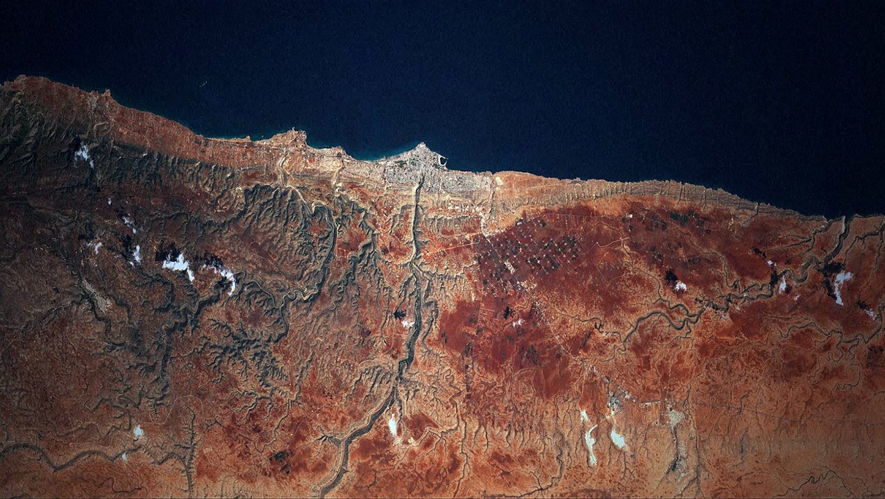 Inundaciones en Libia
