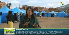 Gobierno de Marruecos despliega tiendas para acoger damnificados por sismo