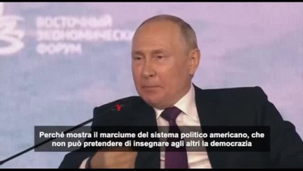 Putin: contro Trump una "persecuzione politicamente motivata "
