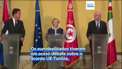 Eurodeputados em aceso debate sobre acordo UE-Tunísia para conter a migração