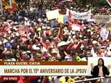 Primer Vpdte. del PSUV Diosdado Cabello lidera marcha con motivo del 15º Aniversario de la JPSUV