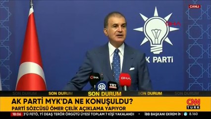 Télécharger la video: Son dakika haberi: AK Parti MYK'da ne konuşuldu? Ömer Çelik'ten önemli açıklamalar