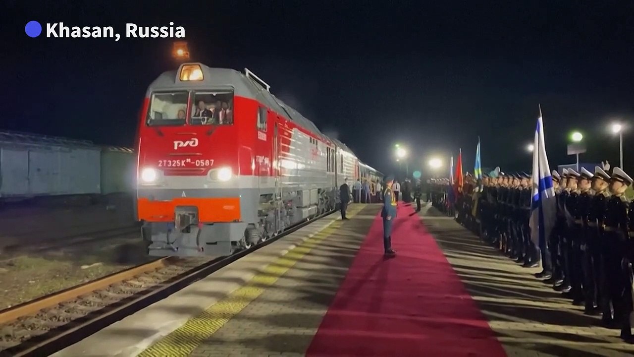 Russian minister greets North Korean leader Kim Jong Un