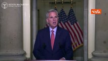 Lo speaker della Camera Usa McCarthy lancia un'indagine per l'impeachment di Biden