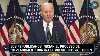Los republicanos inician el proceso de ‘impeachment’ contra el presidente Joe Biden