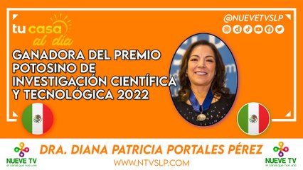 Ganadora del Premio Potosino de Investigación Científica y Tecnológica 2022