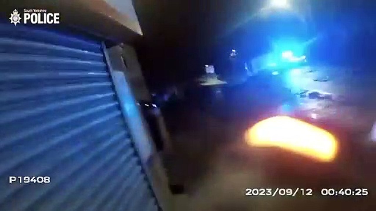 Police use stop stick on dangerous driver