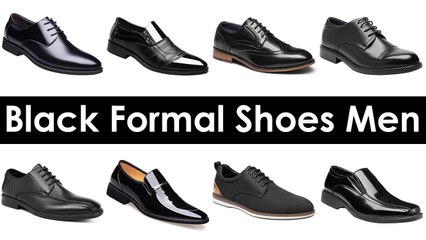 2023 Men's Black Formal Shoes: Stylish & Modern Designs 👞