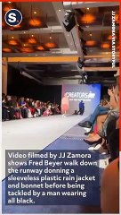 YouTube Prankster Tackled While Walking the Runway at New York Fashion Week