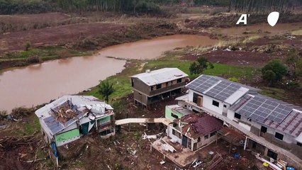 La destrucción en brasileña Muçum, tras devastador paso de ciclón