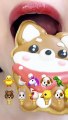 asmr EMOJI FOOD MERINGUE COOKIES머랭쿠키 이모지먹방 eating sounds