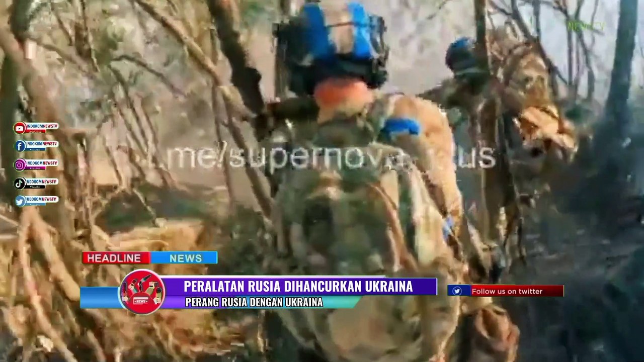 Drone Ukraina Hancurkan Peralatan Tempur Milik Rusia