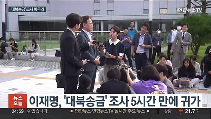 '대북송금' 조사 마무리…이재명 "증거 제시 못해"