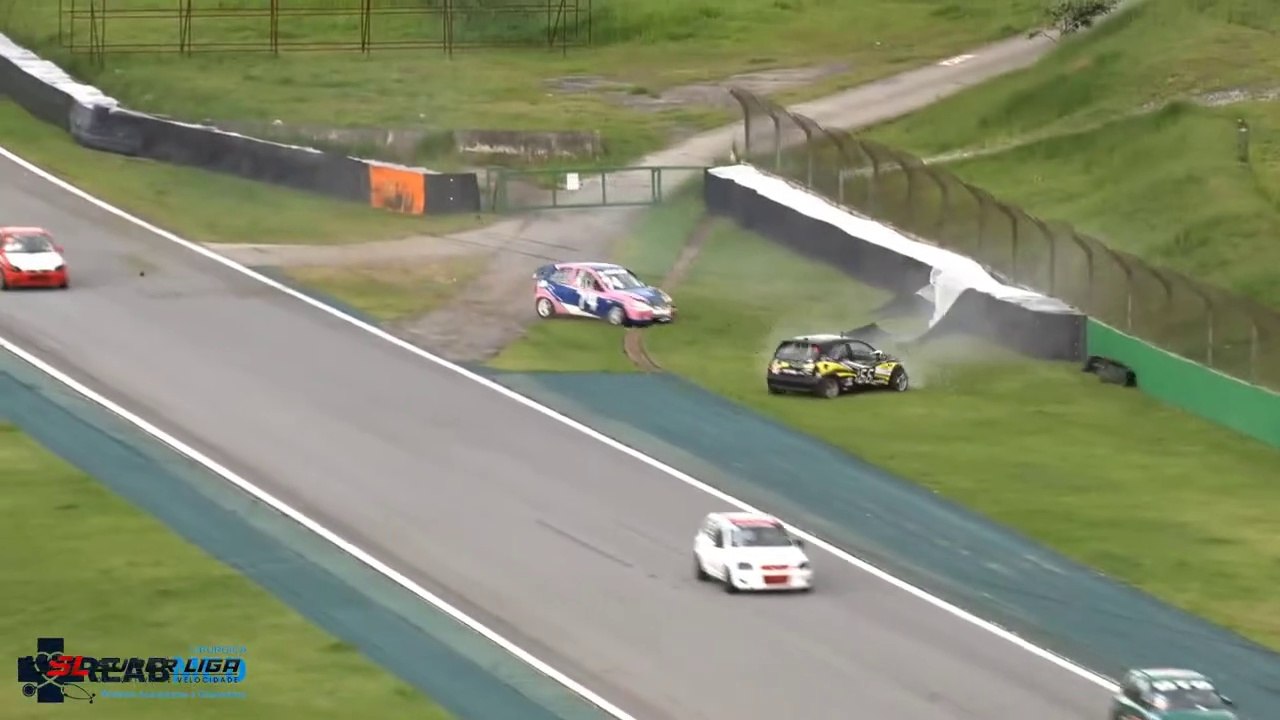 Super Liga Velocidade 2023 Turismo 2.0 1.6 Interlagos Race 2 Start Morais Murta Big Crash
