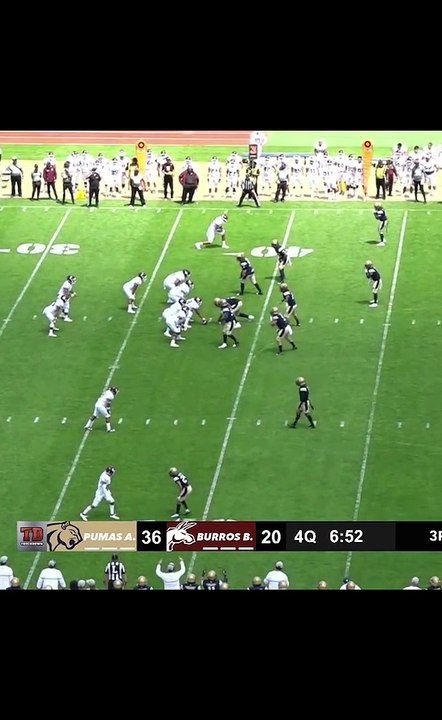 Boom Bombazo se queda a 2 cm del TD #touchdown #collegefootball #onefa #highlights