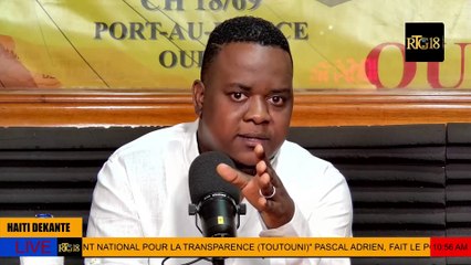 Kòdonatè Toutouni) di li regrèt aktè politik yo pa mete enterè pèsonèl yo sou kote nan kad dyalòg la