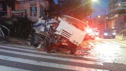 Acidente no Centro de Florianópolis
