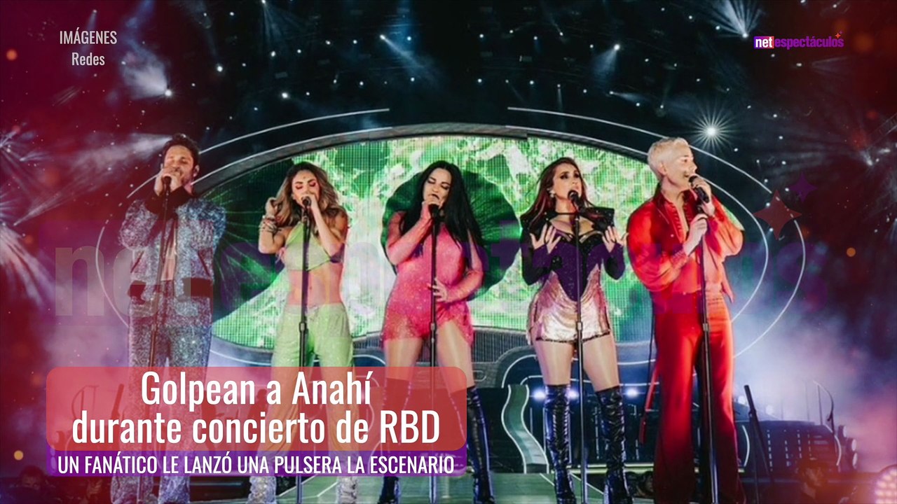 Anahí fue golpeada durante concierto de RBD