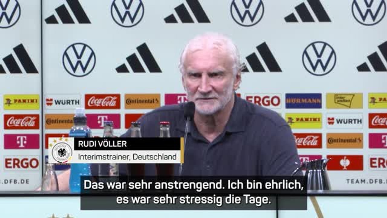 Völler erleichtert: "War sehr stressig die Tage"