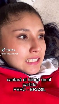 Milena Warthon anuncia que cantará el Himno Nacional en el Perú vs. Brasil