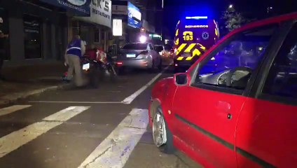 Siate atende acidente de trânsito na Rua Rio Grande Sul esquina com Rua Sete de Setembro