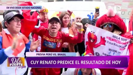 Perú vs Brasil: cuy Renato pronostica victoria nacional ante la ‘Canarinha’
