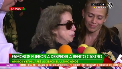 María Elena Saldaña "La Güereja" se despide de Benito Castro