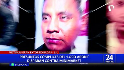 下载视频: San Juan de Lurigancho: extorsionadores atacan a balazos un minimarket