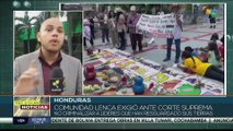 Honduras: Comunidad indígena Lenca realiza plantón en Corte Suprema de Justicia por sus tierras