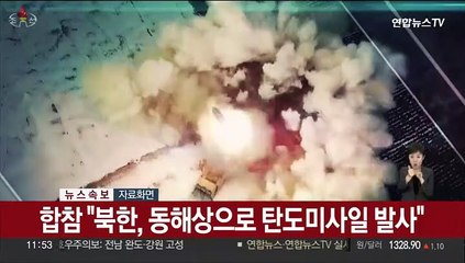 [속보] 합참 "북한, 동해상으로 탄도미사일 발사"