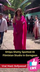 Shilpa Shetty Spotted At Filmistan Studio In Goregaon