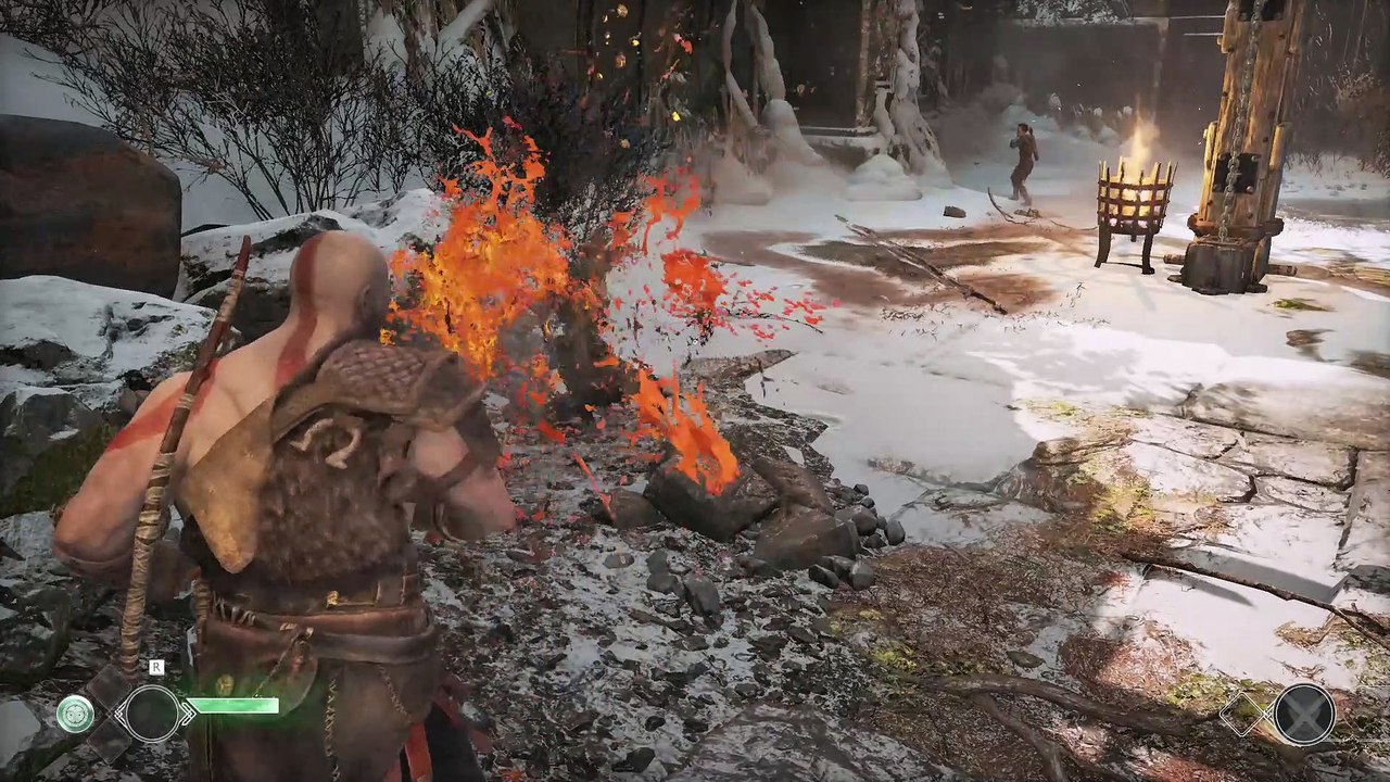 KRATOS TEACHES HIS SON ATREUS HOW TO HUNT A PRAY - GOD OF WAR 4 - ULTRA HD.
