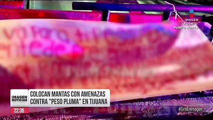 Amenazan con narcomantas a Peso Pluma en Tijuana, BC