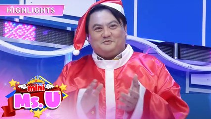 Hurado Niño Muhlach showes off his 'Santa Claus' costume | It’s Showtime Mini Miss U