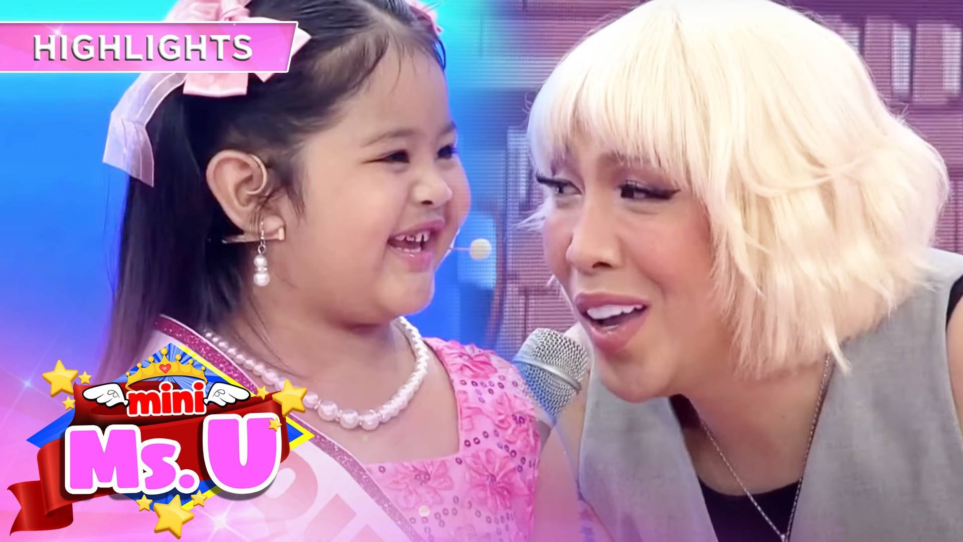 Vice and Vhong are testing Mini Miss U Realyn's knowledge about animals | It’s Showtime Mini Mi