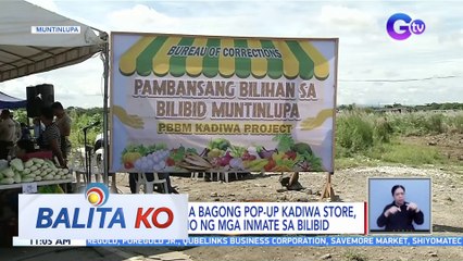 Ilang mabibili sa bagong pop-up Kadiwa store, produkto mismo ng mga inmate sa Bilibid | BK