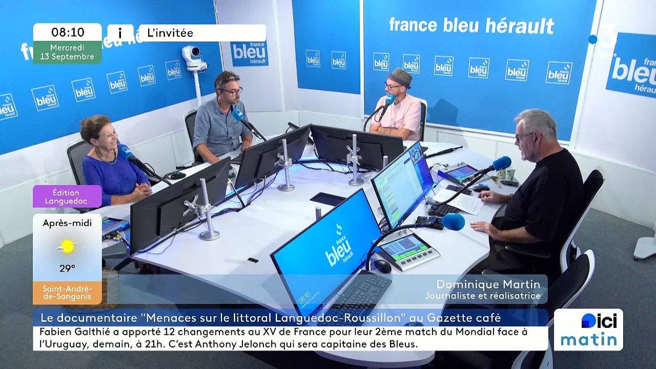 Dominique Martin-Ferrari, réalisatrice du film "Menaces sur le littoral Languedoc Roussillon"