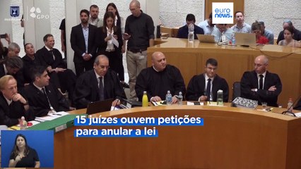 Supremo Tribunal de Israel analisa contestação à reforma judicial