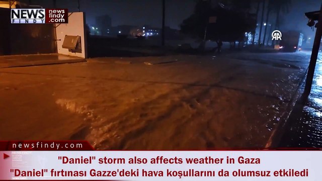 Daniel storm also affects weather in Gaza