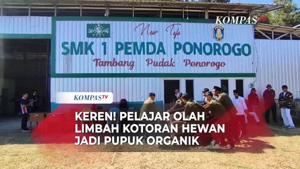 Keren! Pelajar dan Lazisnu Olah Limbah Kotoran Hewan Jadi Pupuk Organik untuk Petani