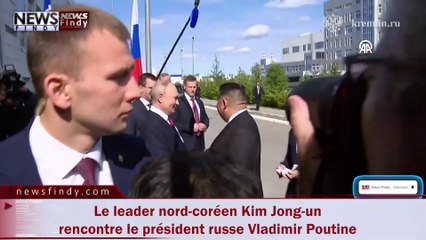 Le leader nord-coréen Kim Jong-un rencontre le président russe Vladimir Poutine