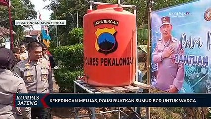 Kekeringan Meluas, Polisi Buatkan Sumur Bor Untuk Warga