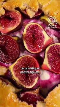 CUISINE ACTUELLE - Tarte rustique au chèvre et figues
