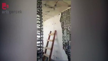 Adıyaman'da alelacele deprem konutu: Beton kolona ulaşmıyor, demirler boşta kalıyor