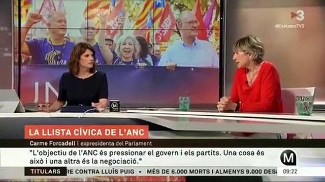 Carme Forcadell critica la propuesta de lista cívica de la ANC