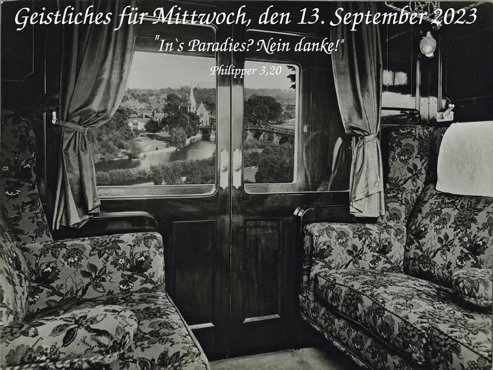 Geistliches für Mittwoch, den 13. September 2023